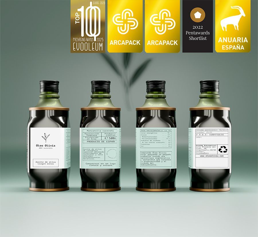 oleo olivia diseño packaging branding anuaria pentawards evooleum premio estudio cantabria 2025