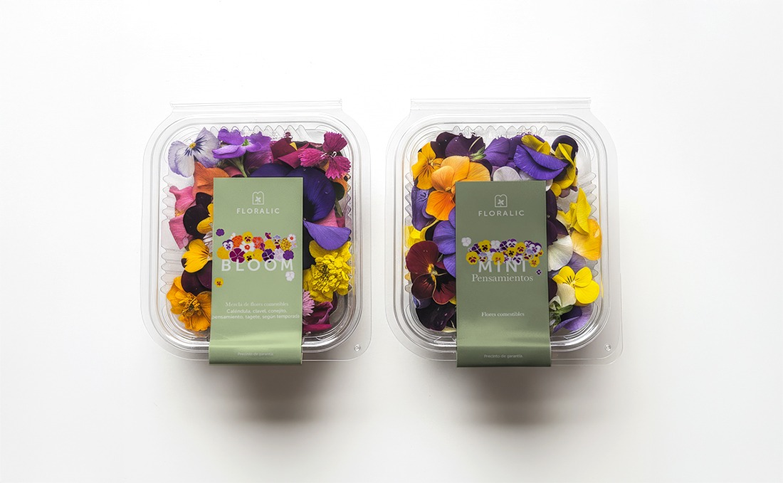 montaje floralic etiquetas diseño packging veralidad studio brotalic